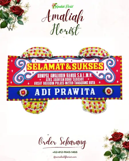 Papan Bunga Ucapan Selamat Liluwo